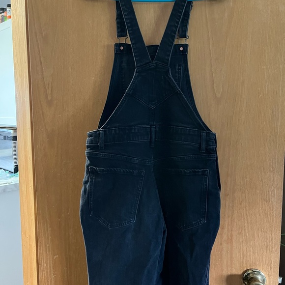 Old Navy Charcoal Denim Overalls - Picture 3 of 4